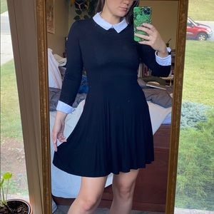 Black collard dress